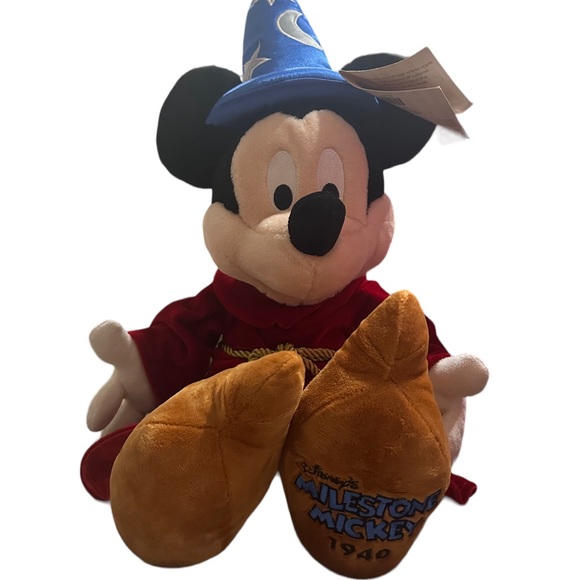 NWT Disney's Milestone Mickey 1940s Sorcerer Mickey Mouse Plush Limited Edition - Picture 1 of 7